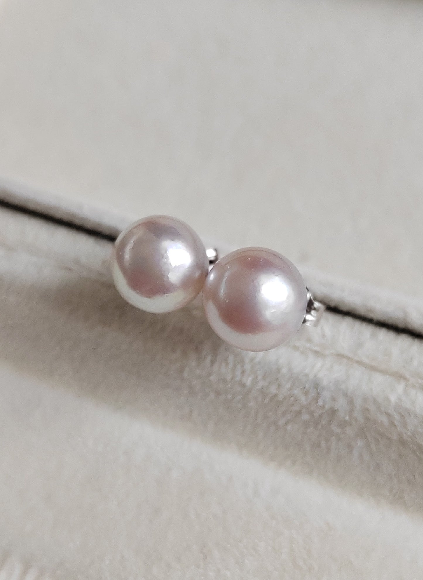 8mm Genuine Akoya pearls Essential earrings studs