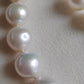 10-11.7mm Genuine freshwater pearls classic necklace silver