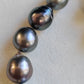 9.3-12mm Genuine Tahitian south sea pearls Baroque necklace