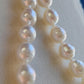 9-10.8mm Genuine Australian south sea white pearls 14k gold necklace