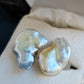 18k gold 'Wild' earrings genuine Australian south sea Keshi pearls 8.3ct