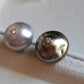 Timeless Elegance: 18k gold diamond earrings genuine tahitian keshi pearls 30.5ct
