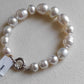 8.8-13.3mm Genuine south sea white pearl bracelet