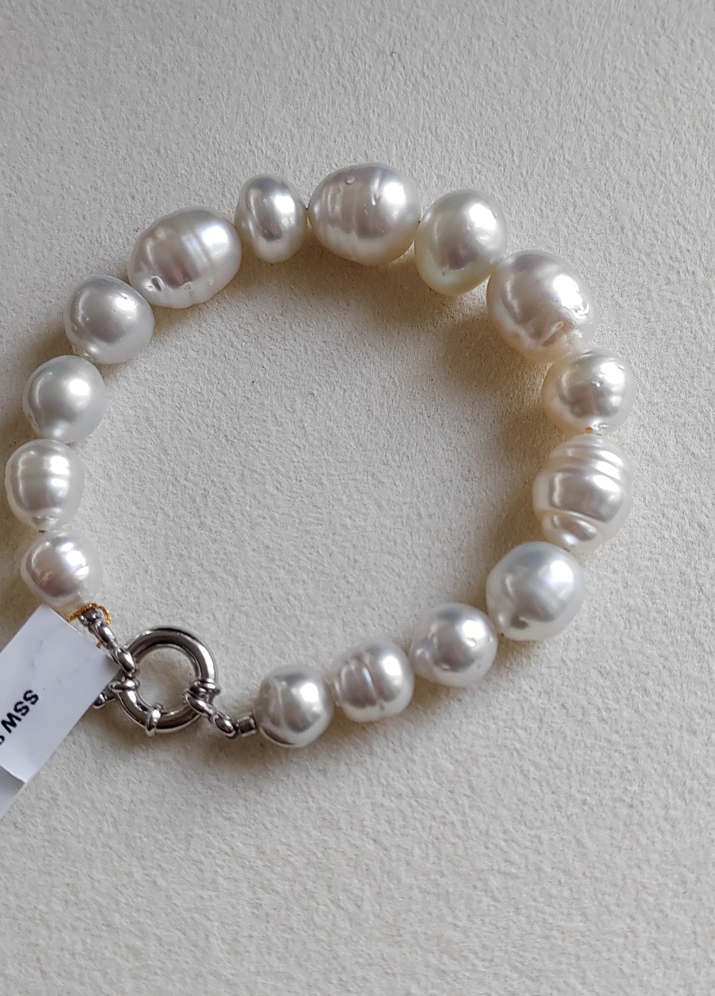 8.8-13.3mm Genuine south sea white pearl bracelet