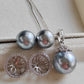 Classic Jewellry set Genuine tahitian sea pearls 10.3-13.1mm