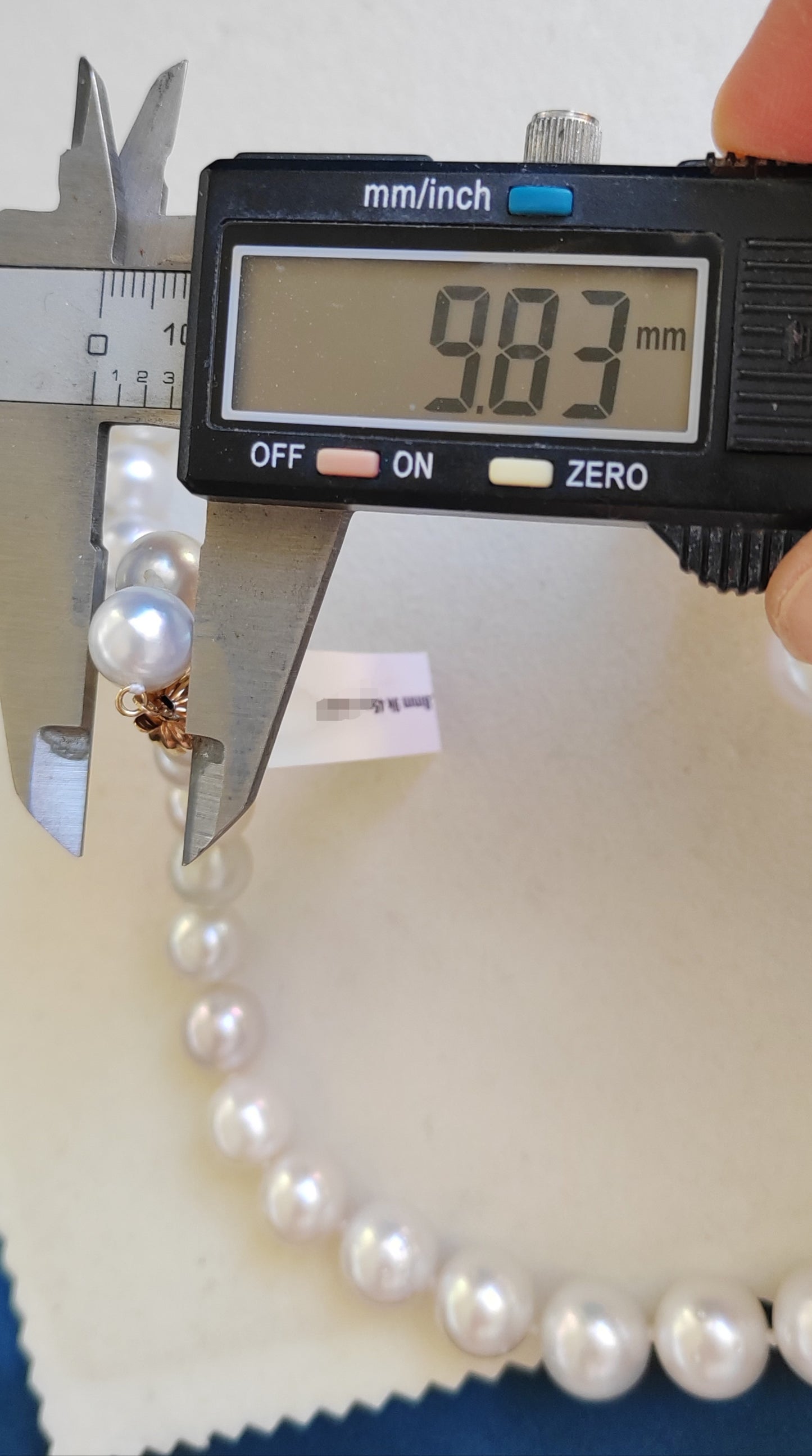 9.8-14.8mm Genuine south sea white pearls classic necklace