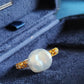'Wild' Genuine Australian south sea Keshi pearl 18k gold Balletcore ring