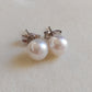 6.5mm Genuine freshwater round pearl Essential earrings studs
