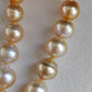 9-12.6mm Genuine golden south sea pearls designer necklace