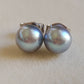 6-6.5mm Genuine silver Akoya pearls Essential earrings studs