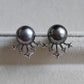 'Mercury' Earrings genuine tahitian south sea pearls 9.1mm