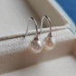 6.3mm Genuine Japanese akoya pearls French hooks earrings