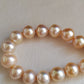 8-11.1mm Genuine golden south sea pearl necklace strand