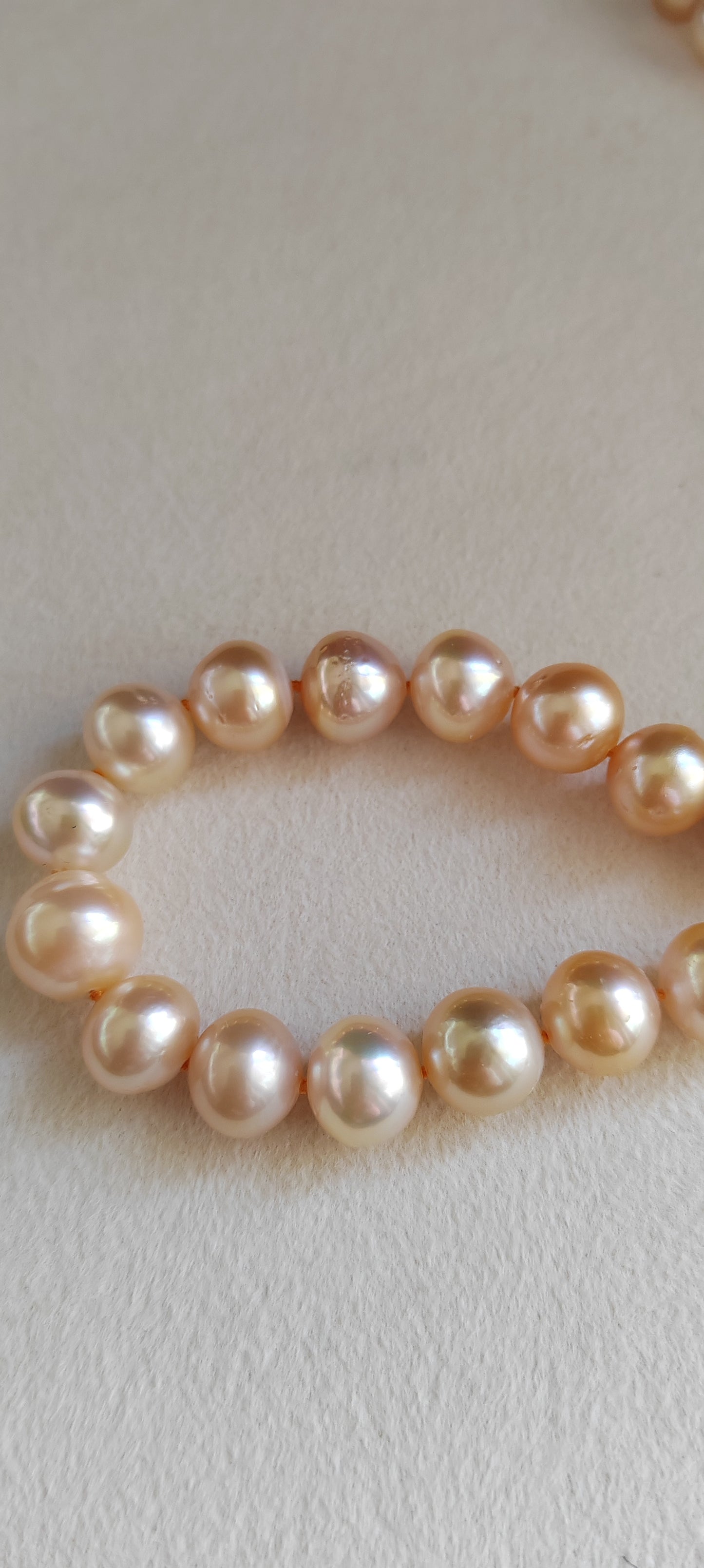 8-11.1mm Genuine golden south sea pearl necklace strand