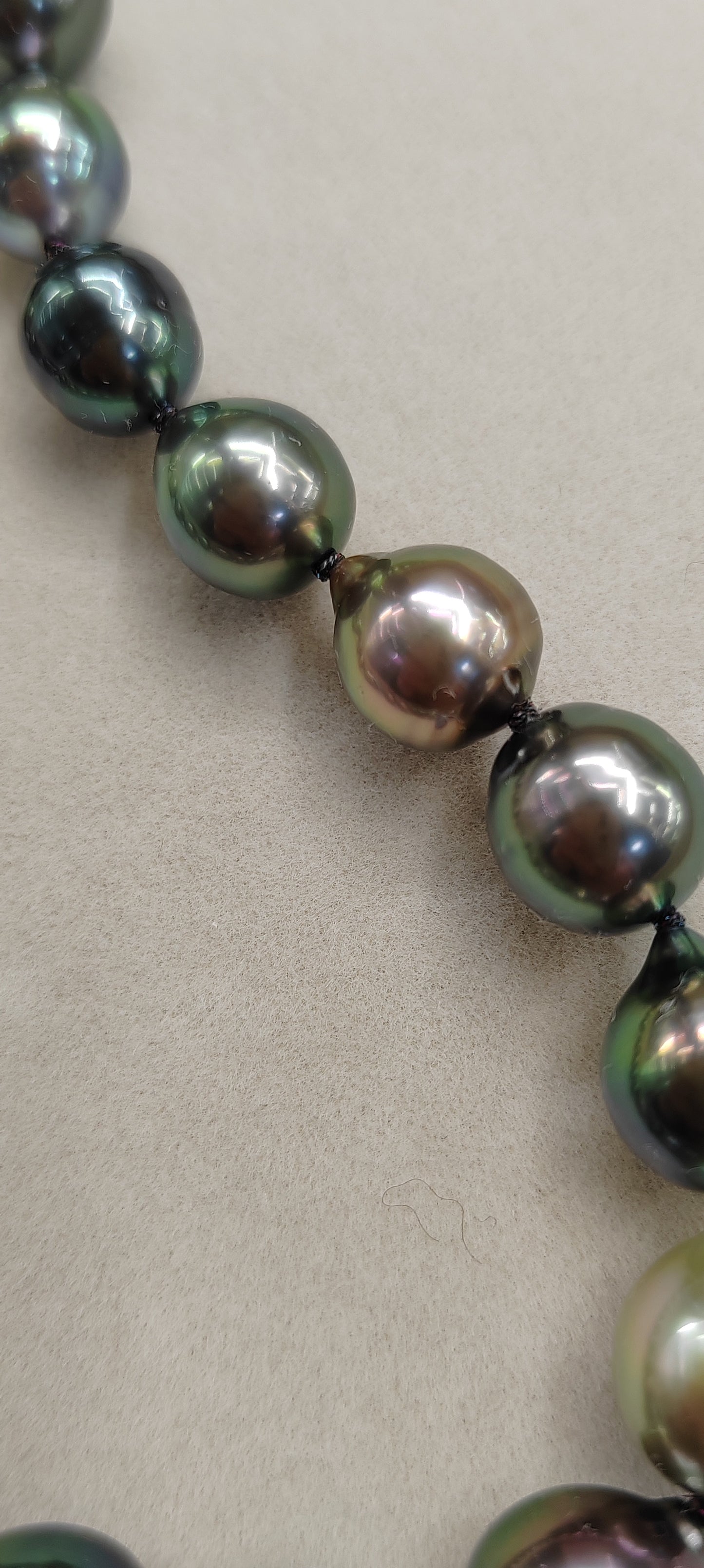 Rare release Rikitea Tahitian sea pearl necklace 9-10.8mm