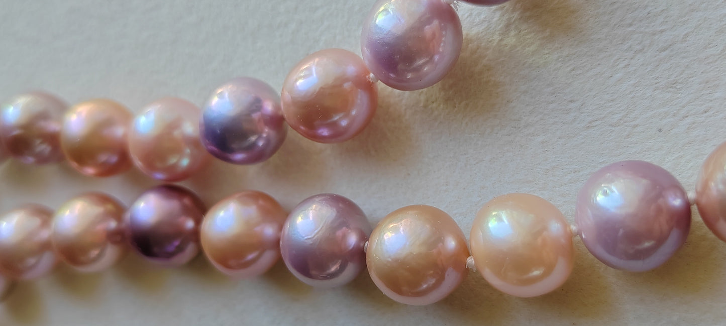 11-12.7mm Genuine freshwater pearls classic necklace