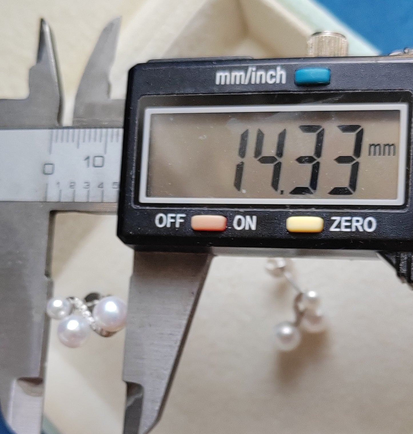 3.8-5.9mm Genuine freshwater pearls classic earrings sterling silver