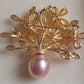 'Pleasure Blossom' brooch genuine freshwater pearl 11.8mm