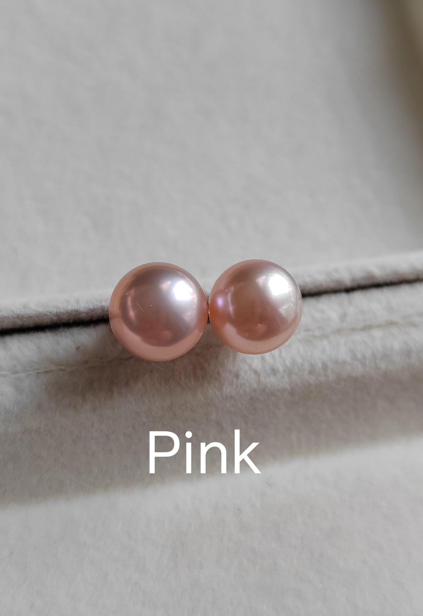 Sterling Silver pearl studs - Genuine freshwater button pearls