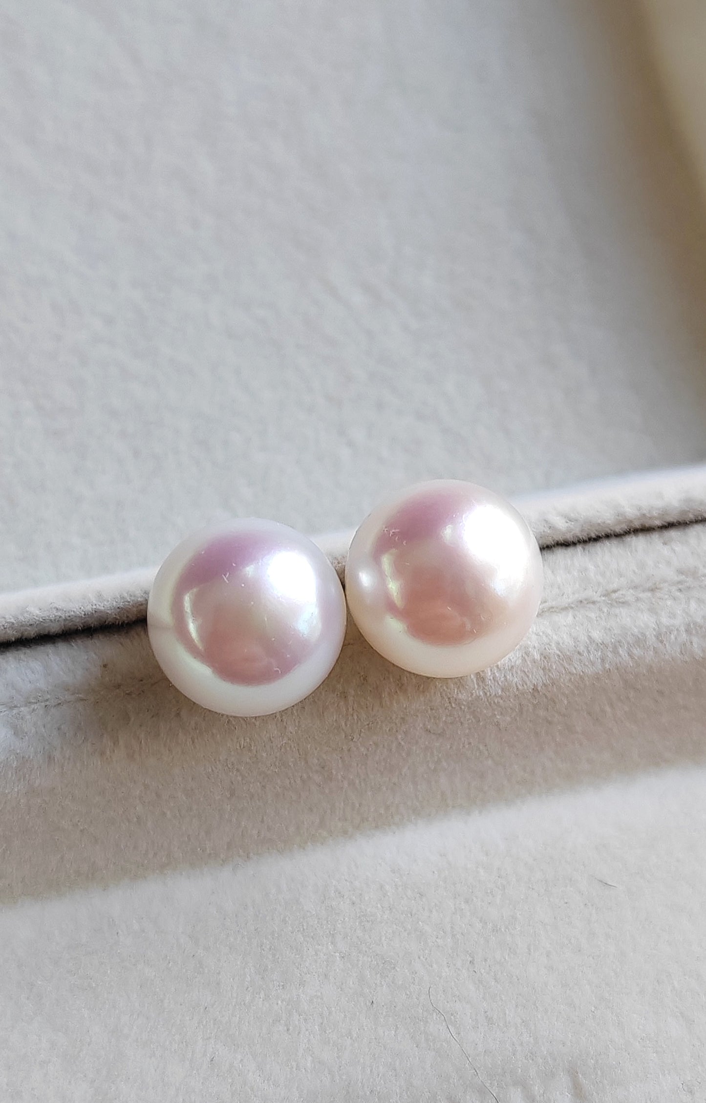 11-11.3mm Genuine freshwater pearl classic earrings studs