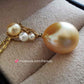 ' Sunset ' 18k gold diamond pendant genuine golden south sea and Japanese akoya pearl 2.4-13mm