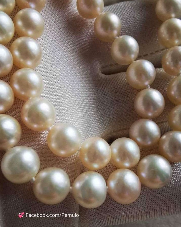 6.9-7.8mm Genuine Japanese akoya pearls classic necklace