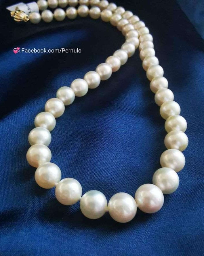 6.9-7.8mm Genuine Japanese akoya pearls classic necklace