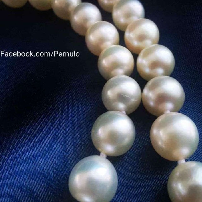 6.9-7.8mm Genuine Japanese akoya pearls classic necklace