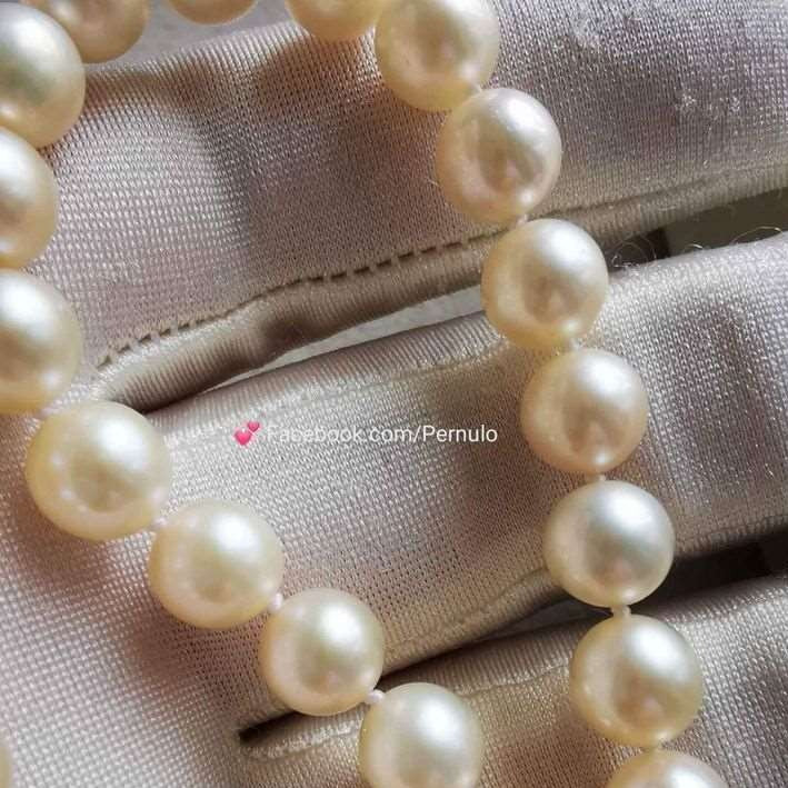 6.9-7.8mm Genuine Japanese akoya pearls classic necklace