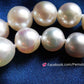 7.9-10.9mm Genuine south sea white pearls princess necklace