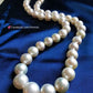 7.9-10.9mm Genuine south sea white pearls princess necklace