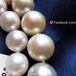 7.9-10.9mm Genuine south sea white pearls princess necklace