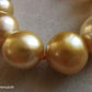 Classic princess necklace genuine golden south sea pearls 8.4-12.6mm