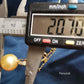 Classic pendant 18k gold diamond genuine golden south sea pearl 13mm AAA+