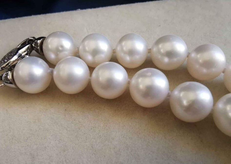 9.5-10.4mm Genuine freshwater pearls classic necklace