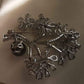 'Crystal Tree' brooch genuine tahitian south sea pearl 9.5mm