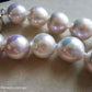 10.5-12.6mm Genuine freshwater pearls classic necklace 45cm