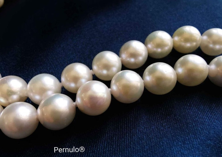 6.6-7.2mm Genuine Japanese Akoya pearls uniform necklace 48cm