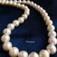 6.6-7.2mm Genuine Japanese Akoya pearls uniform necklace 48cm