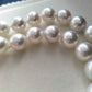 11.9-14.3mm Genuine south sea white pearls classic necklace