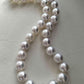 11.9-14.3mm Genuine south sea white pearls classic necklace