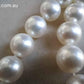 9-11.8mm Genuine South sea white pearls classic necklace 14k gold