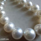 9-11.8mm Genuine South sea white pearls classic necklace 14k gold
