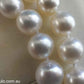 9-11.8mm Genuine South sea white pearls classic necklace 14k gold