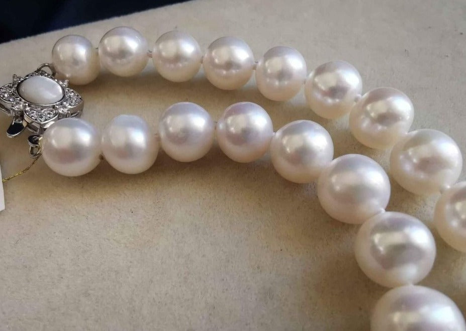 8-9.2mm Genuine freshwater pearls classic necklace