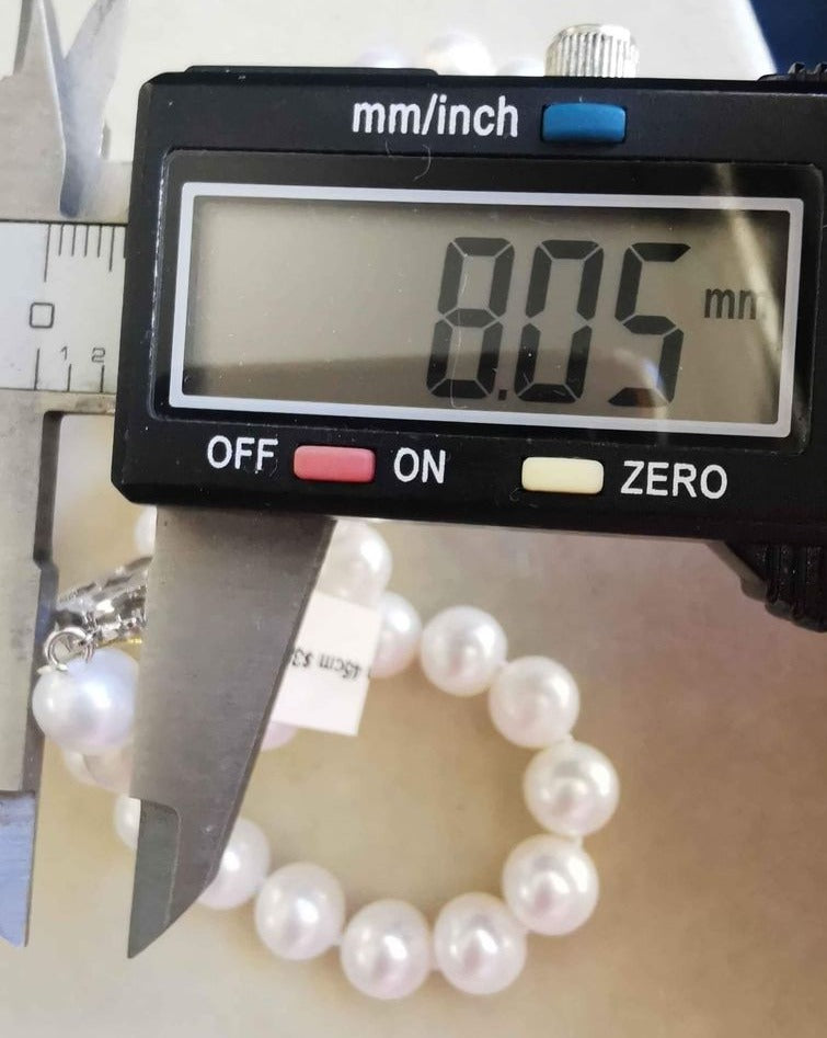 8-9.2mm Genuine freshwater pearls classic necklace
