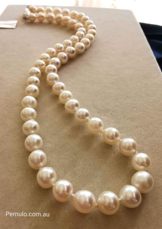 6.4-7.9mm Genuine Japanese akoya baroque pearls necklace