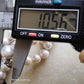 10.5-12.6mm Genuine freshwater pearls classic necklace 45cm