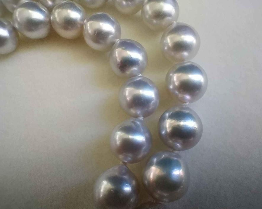 8-8.7mm Genuine Japanese akoya pearls classic necklace