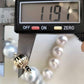 11.9-14.3mm Genuine south sea white pearls classic necklace
